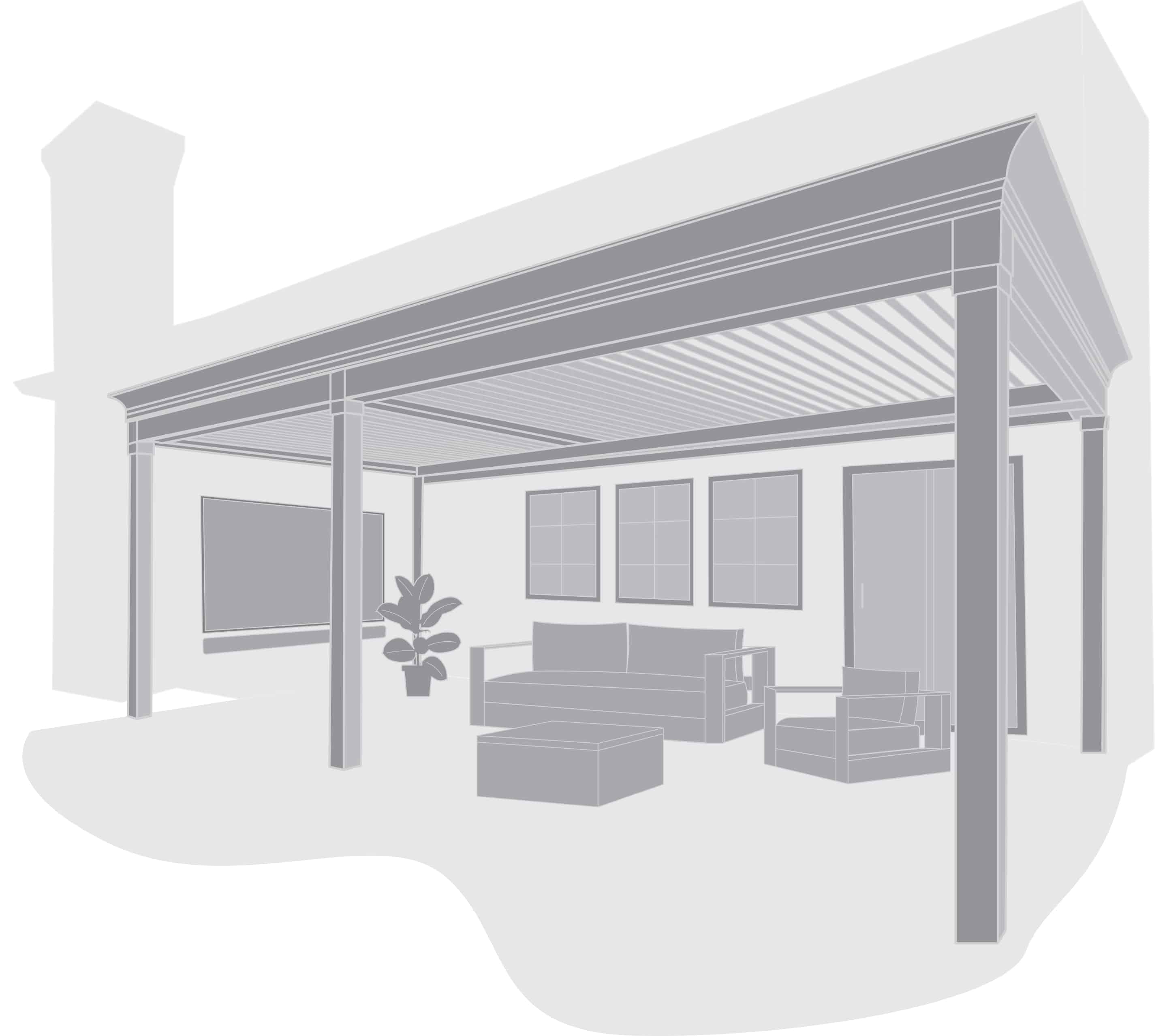 The Smart Pergola® louvered pergola system