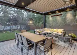 Create an outdoor dining zone